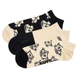 Happy Socks Unisex Sneaker-Socken, 3er Pack - Low Socks, Muster, Farbmix
