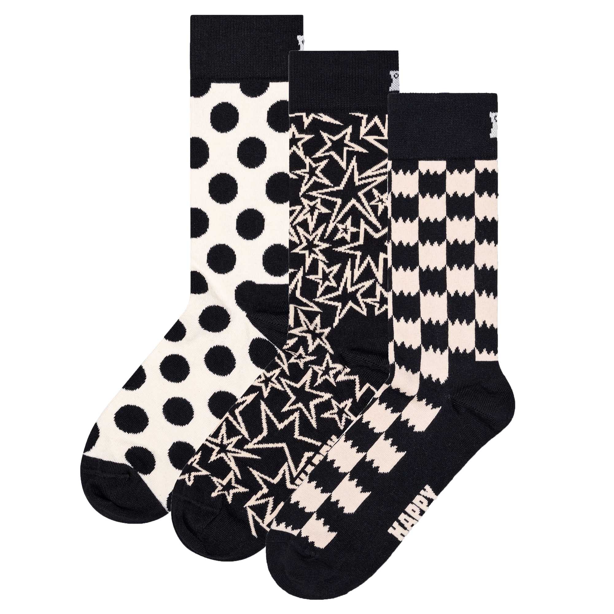 Happy Socks 3er Pack Unisex Socken - Geschenkbox, gemischte Farben