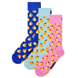 Happy Socks 3er Pack Unisex Socken - Geschenkbox, gemischte Farben
