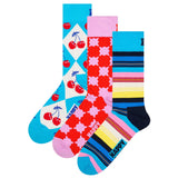 Happy Socks 3er Pack Unisex Socken - Geschenkbox, gemischte Farben