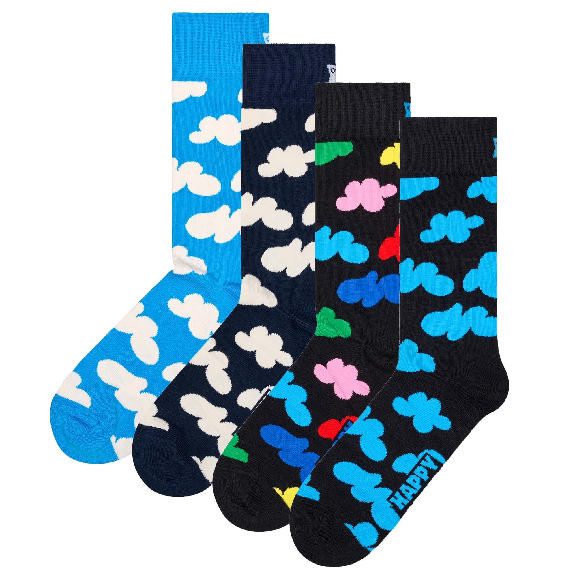 Happy Socks 4er Pack Unisex Socken - Geschenkbox, Classics, gemischte Farben