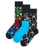 Happy Socks 3er Pack Unisex Socken - Geschenkbox, gemischte Farben