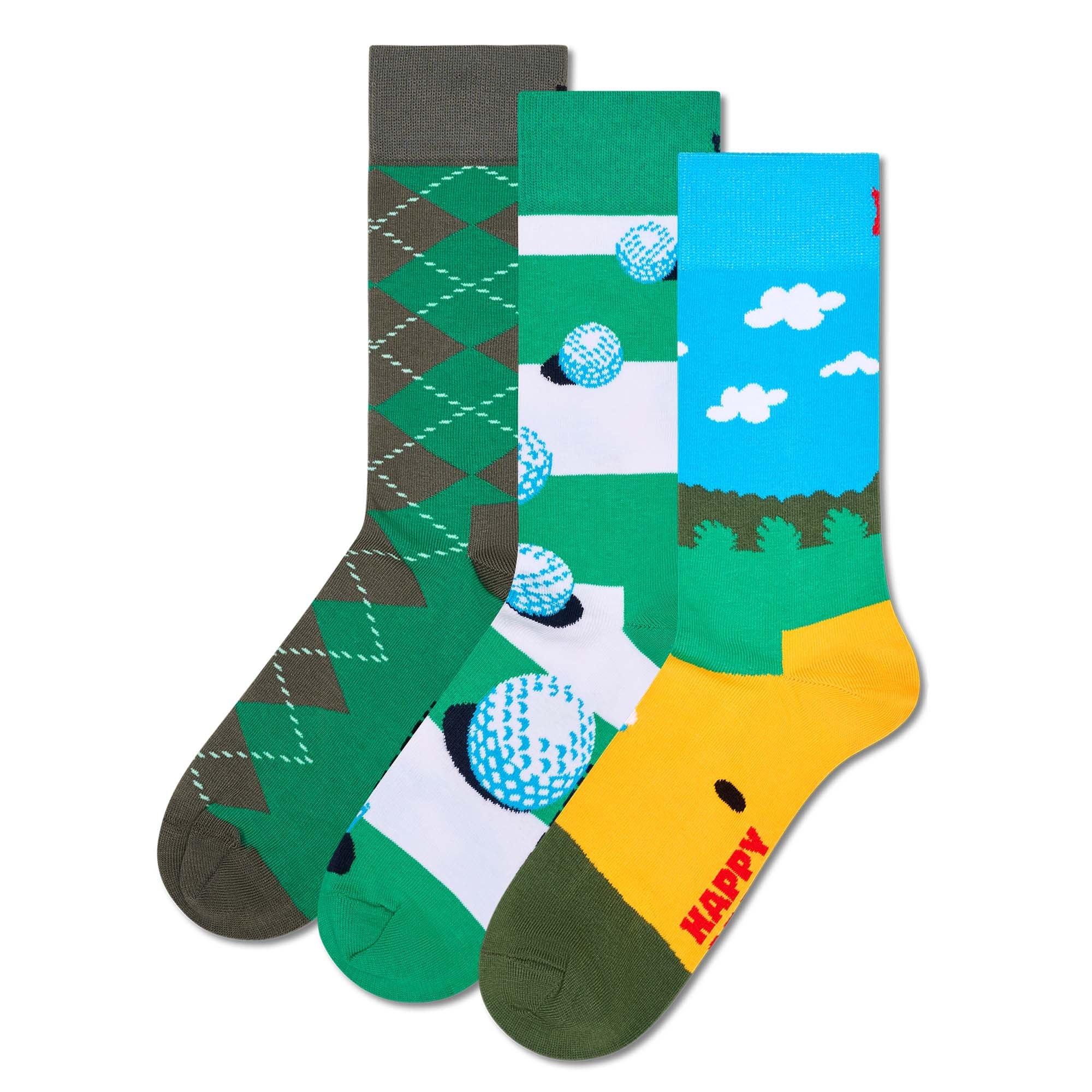 Happy Socks 3er Pack Unisex Socken - Geschenkbox, gemischte Farben
