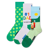 Happy Socks Men's Socks, 3 Pack - Father's Day, Gift Box, Mixed Colours