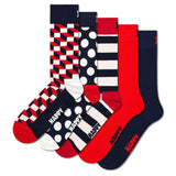 Happy Socks Unisex Socks, 5-pack – Patterned socks, short socks, cotton