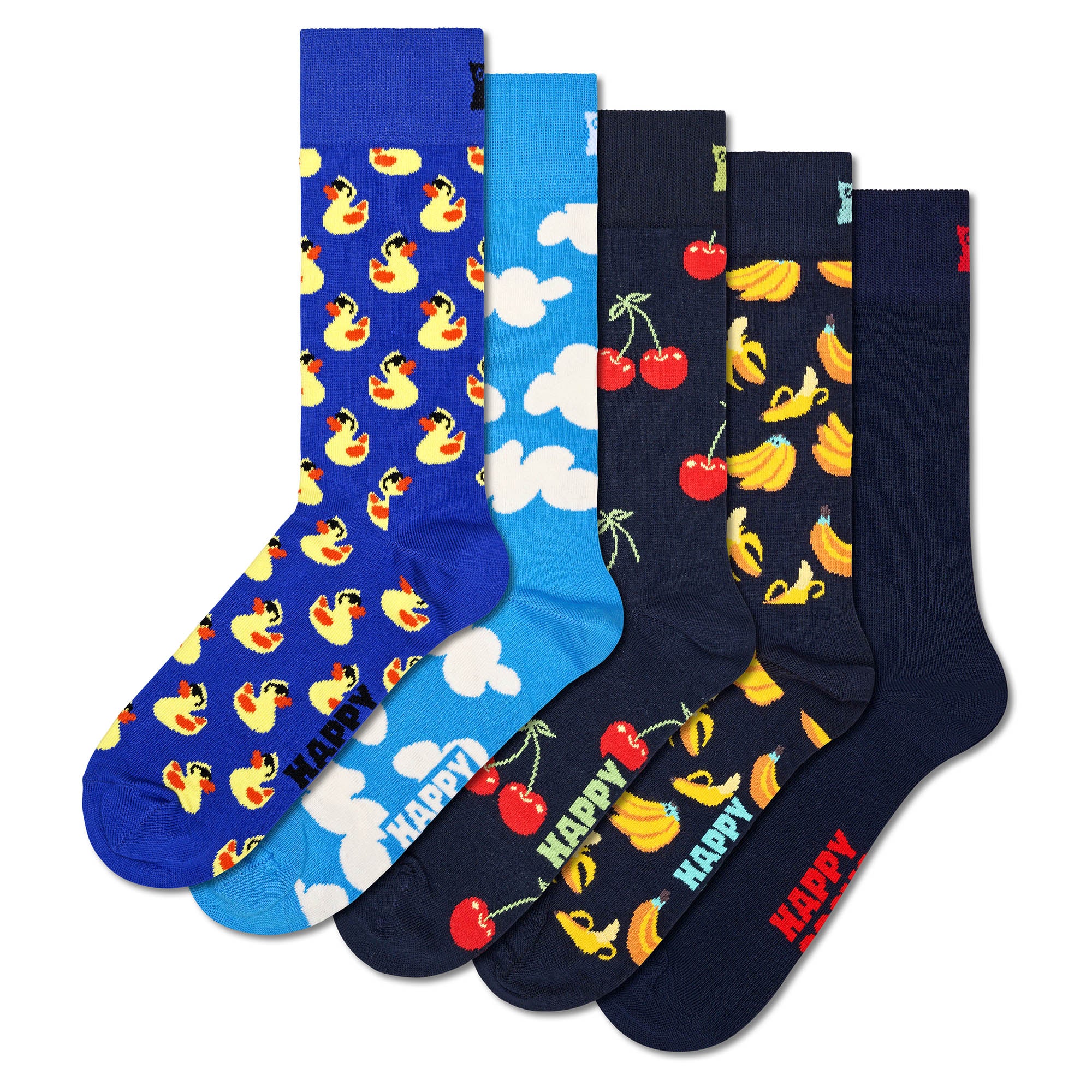 Happy Socks Unisex Socks, 5-pack – Patterned socks, short socks, cotton