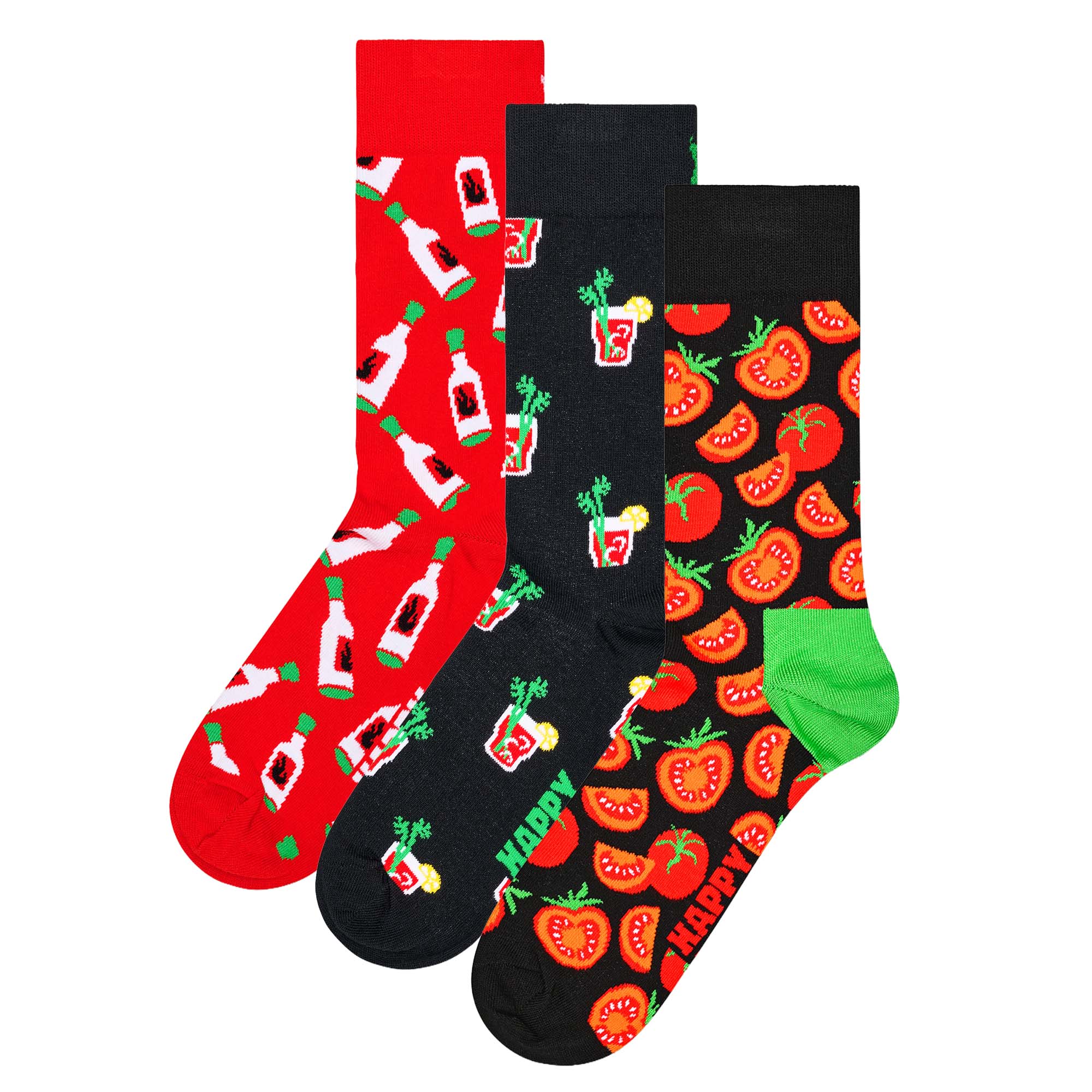 Happy Socks 3er Pack Unisex Socken - Geschenkbox, gemischte Farben