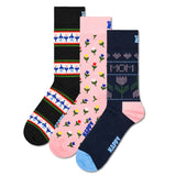 Happy Socks ladies socks, 3 pack - Mother´s Day, gift box, mixed colours