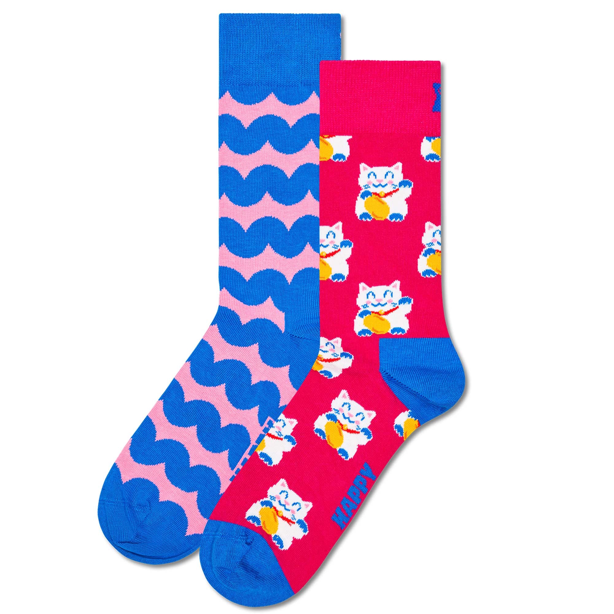 Happy Socks Unisex Socken, 2er Pack - Geschenkbox, Farbmix