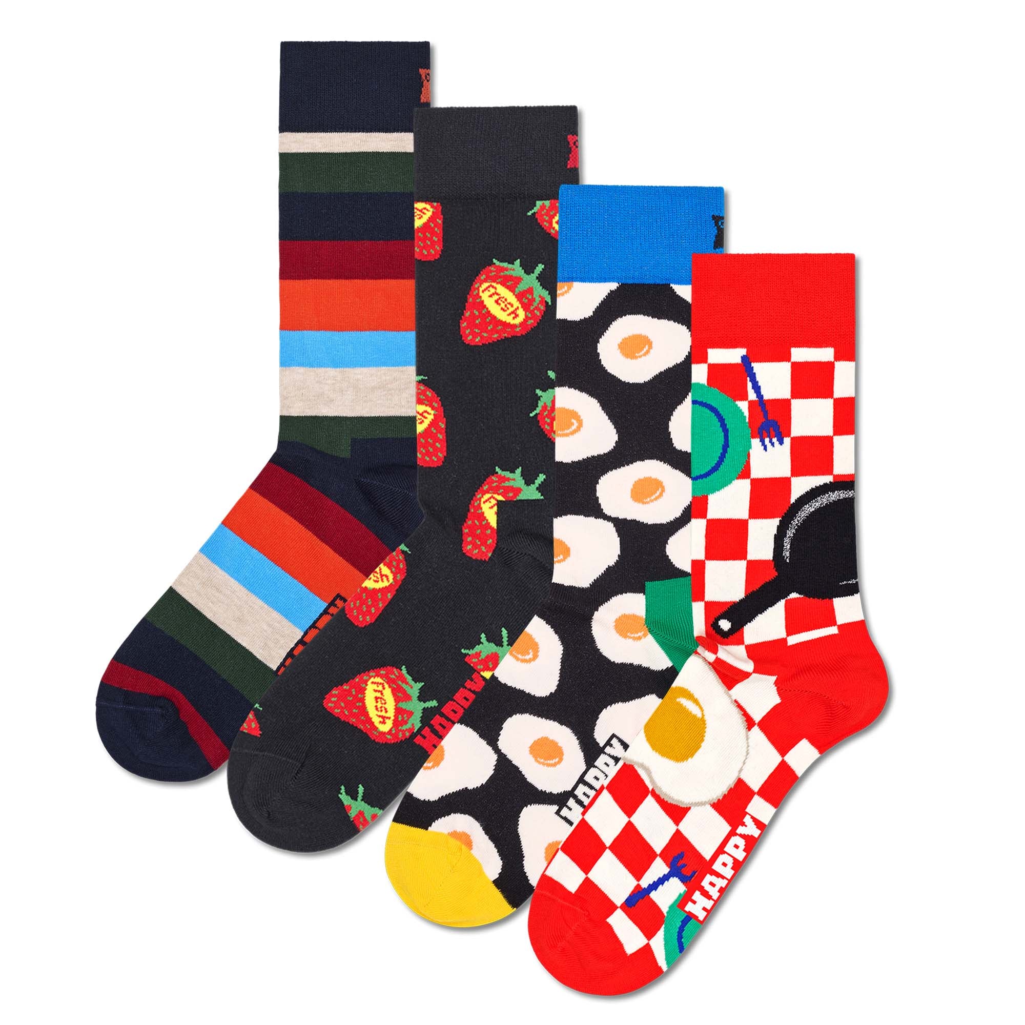 Happy Socks 4er Pack Unisex Socken - Geschenkbox, Classics, gemischte Farben