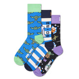 Happy Socks Men's Socks, 3-Pack - STAR WARS, Gift Box, Motif Socks