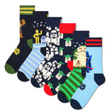 Happy Socks Herren Socken, 6er Pack - STAR WARS, Geschenkbox, Motivsocken