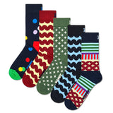 Happy Socks Unisex Socks, 5-pack – Patterned socks, short socks, cotton