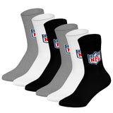 NFL Unisex Socks, 6-pack – NFL Shield Crew Socks, Logo, Cotton Blend