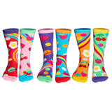 United Oddsocks Kinder Socken, 6 individuelle Socken - Geschenkbox, Motivsocken