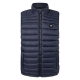 Pepe Jeans men's quilted waistcoat - BALLE GILLET, nylon, stand-up collar, pockets, solid colour