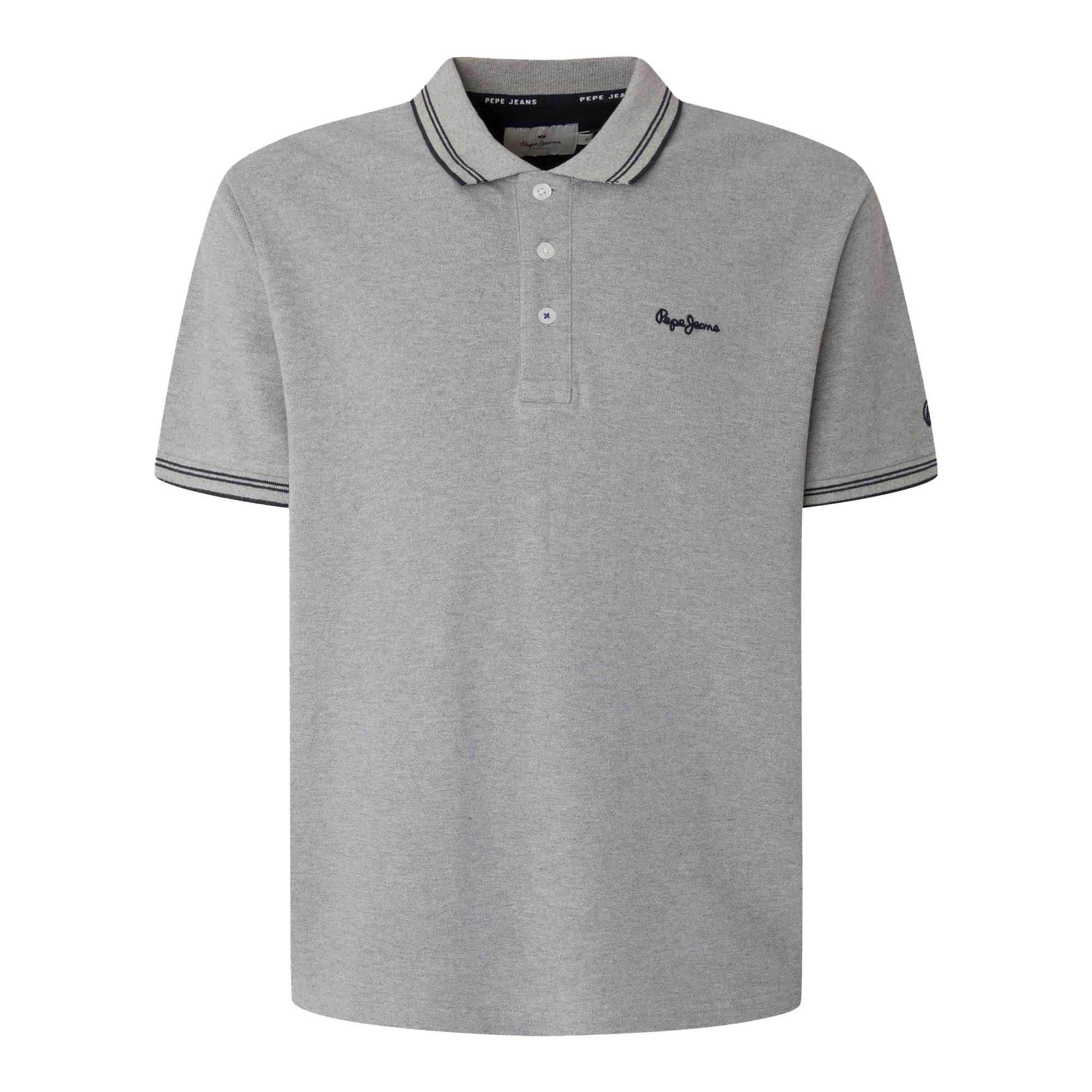 Pepe Jeans Herren Poloshirt - JETT, Kurzarm, Knopfleiste, Einfarbig