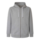Pepe Jeans Herren Zip-Sweatjacke - EDWARD ZIP, Jacke, Baumwolle, Reißverschluss, Logo, Kapuze, einfarbig