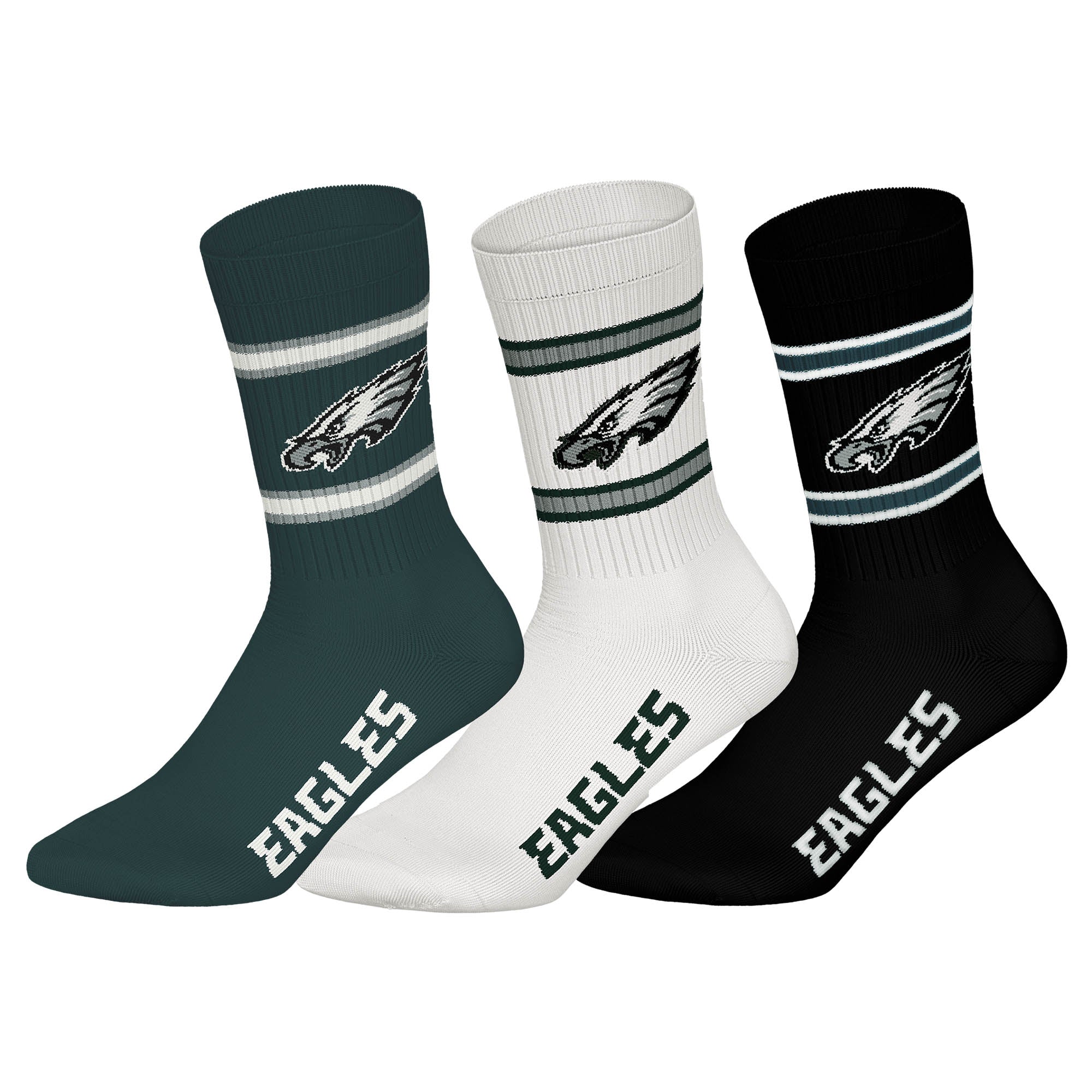 NFL Unisex Socks, 3-Pack – NFL Teams, 3Pack Crew Socks, Football, Logo, Cotton Blend
