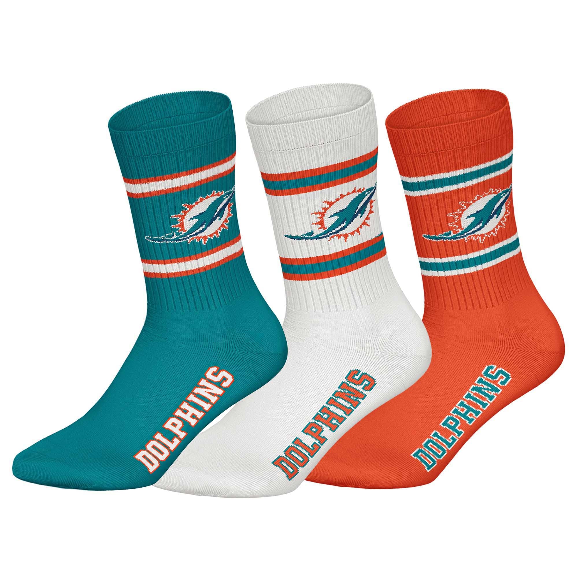 NFL Unisex Socks, 3-Pack – NFL Teams, 3Pack Crew Socks, Football, Logo, Cotton Blend