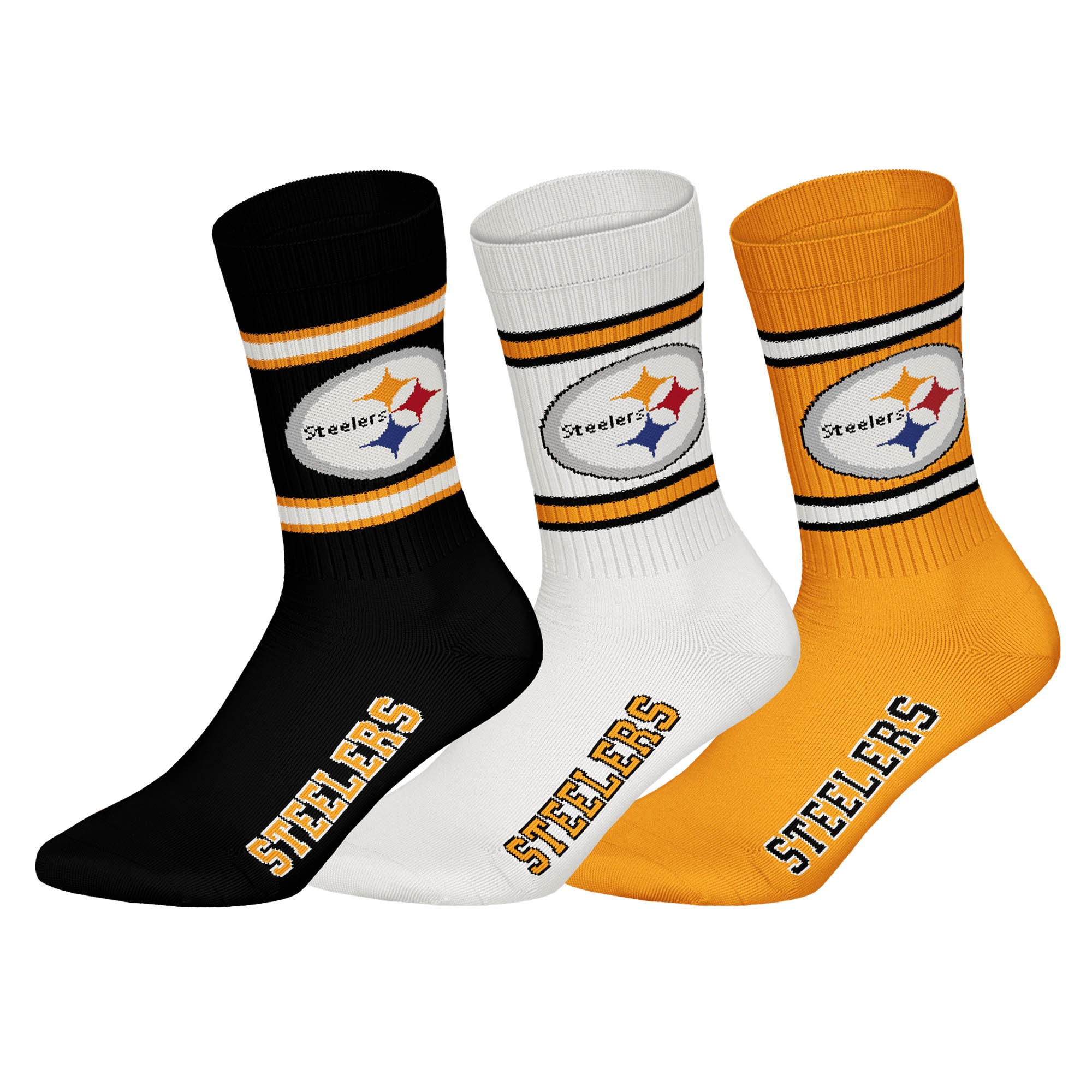 NFL Unisex Socks, 3-Pack – NFL Teams, 3Pack Crew Socks, Football, Logo, Cotton Blend