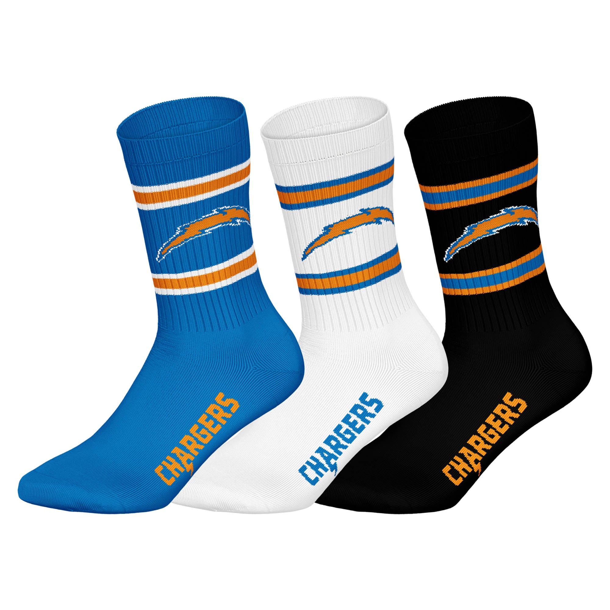 NFL Unisex Socken, 3er Pack - NFL Teams, 3Pack Crew Socks, Football, Logo, Baumwollmischung
