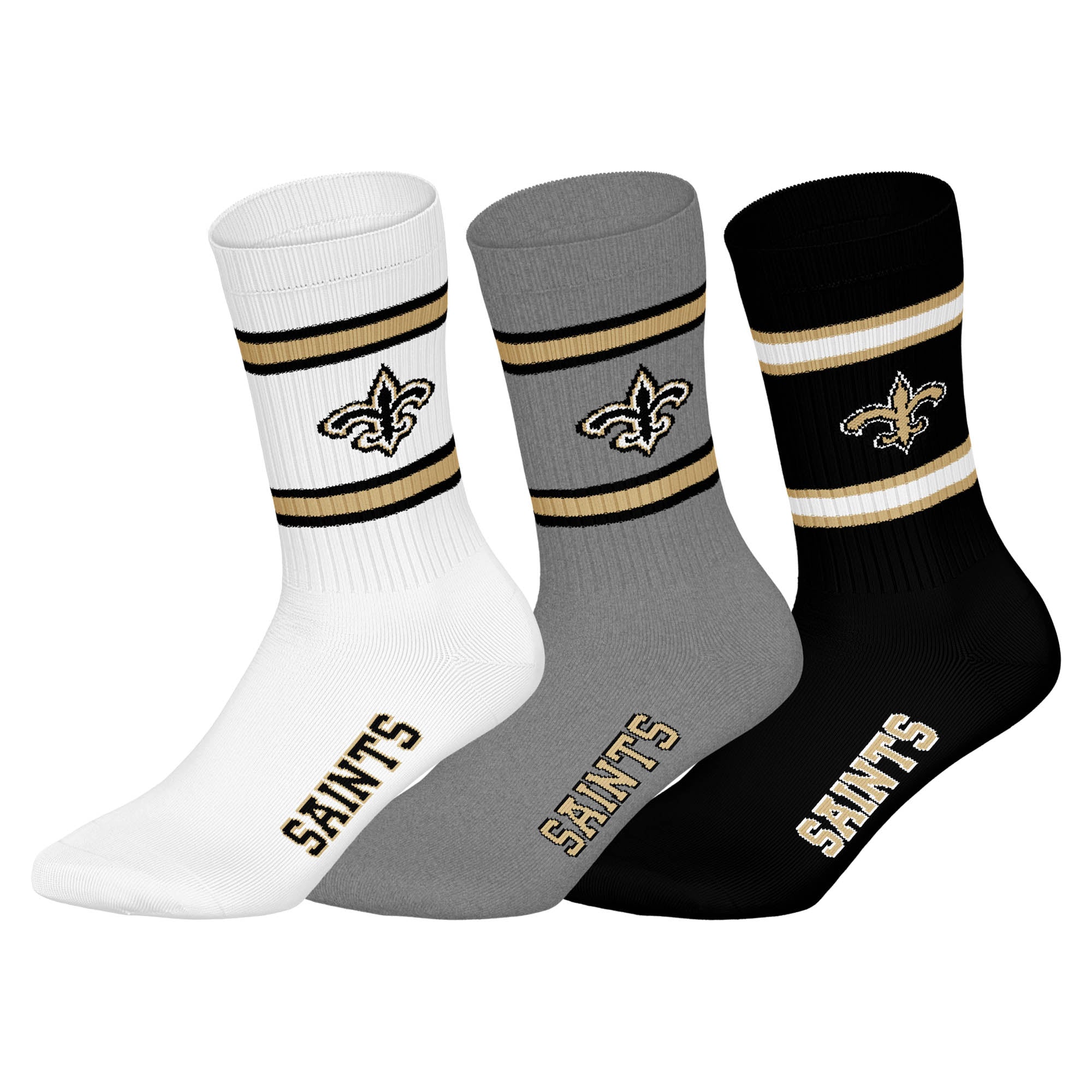 NFL Unisex Socken, 3er Pack - NFL Teams, 3Pack Crew Socks, Football, Logo, Baumwollmischung