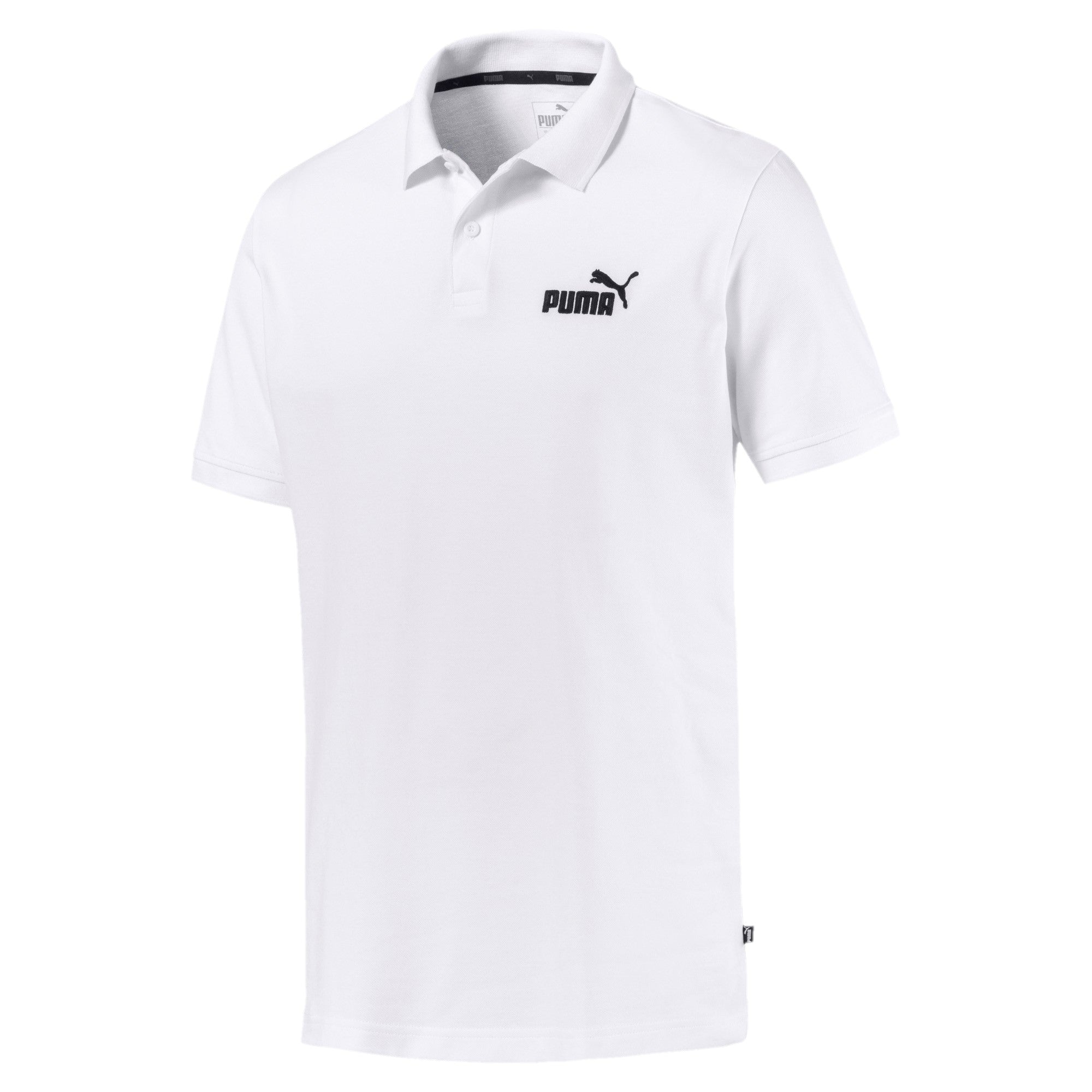 PUMA Men's Polo Shirt - Pique, Stretch Cotton, Short Sleeve, Unicoloured