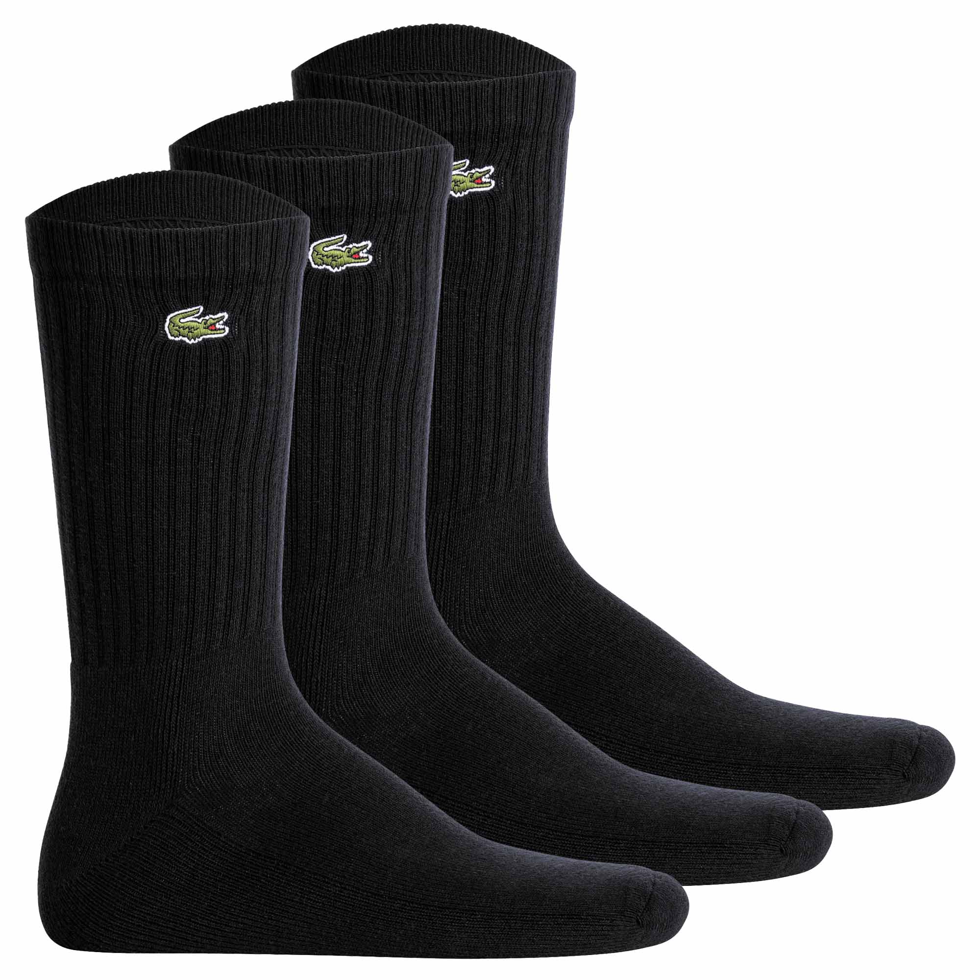 LACOSTE Unisex Socken, 3er Pack - Tennissocken, Baumwollmischung, einfarbig