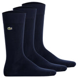 LACOSTE Herren Socken, 3er Pack - Socks, Business, Baumwoll-Mix, Logo, einfarbig