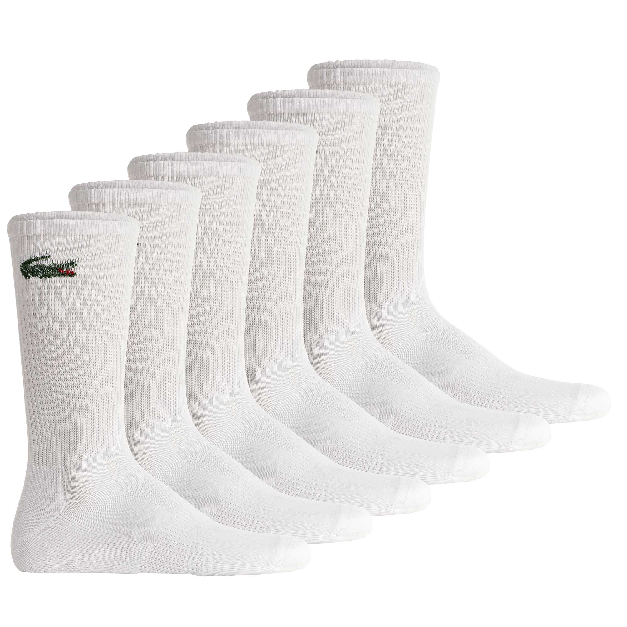 LACOSTE Unisex Socks, 6-pack – Long Sport Socks, Tennis Socks, Logo, Plain Colour