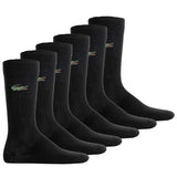 LACOSTE Unisex Socks, 6-pack – Long Cotton Blend Jersey Socks, Business Socks, Logo, Plain