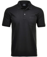 RAGMAN Herren Poloshirt - Oberteil, Softknit-Polo, Baumwollmischung, Brusttasche, Knopfleiste, kurz, einfarbig