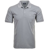 RAGMAN Herren Poloshirt - Oberteil, Softknit-Polo, Baumwollmischung, Brusttasche, Knopfleiste, kurz, einfarbig