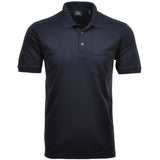RAGMAN Herren Poloshirt - Oberteil, Softknit-Polo, Baumwollmischung, Brusttasche, Knopfleiste, kurz, einfarbig
