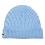 LACOSTE Unisex Beanie - Knitted Beanie, Wool, Logo Patch, One Size