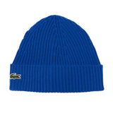 LACOSTE Unisex Mütze - Strickmütze, Beanie, Wolle, Logo-Patch, One Size