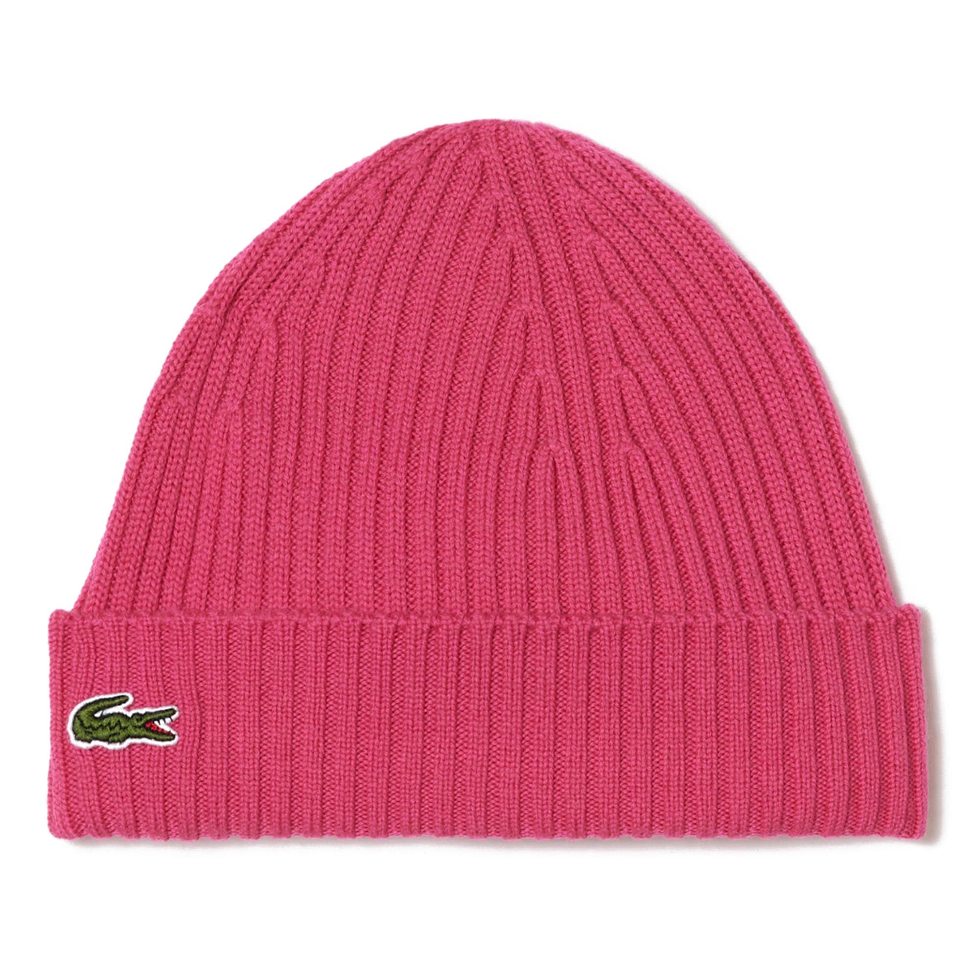 LACOSTE Unisex Mütze - Strickmütze, Beanie, Wolle, Logo-Patch, One Size