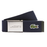 LACOSTE Men's Belt made of Fabric - practical Case, engraved sliding Buckle Closure 