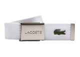 LACOSTE Men's Belt made of Fabric - practical Case, engraved sliding Buckle Closure 
