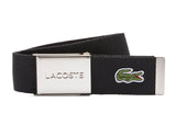 LACOSTE Men's Belt made of Fabric - practical Case, engraved sliding Buckle Closure 