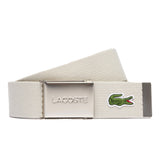 LACOSTE Herren Gürtel aus Stoff - schönes Etui, gravierter Schiebeschnallenverschluss