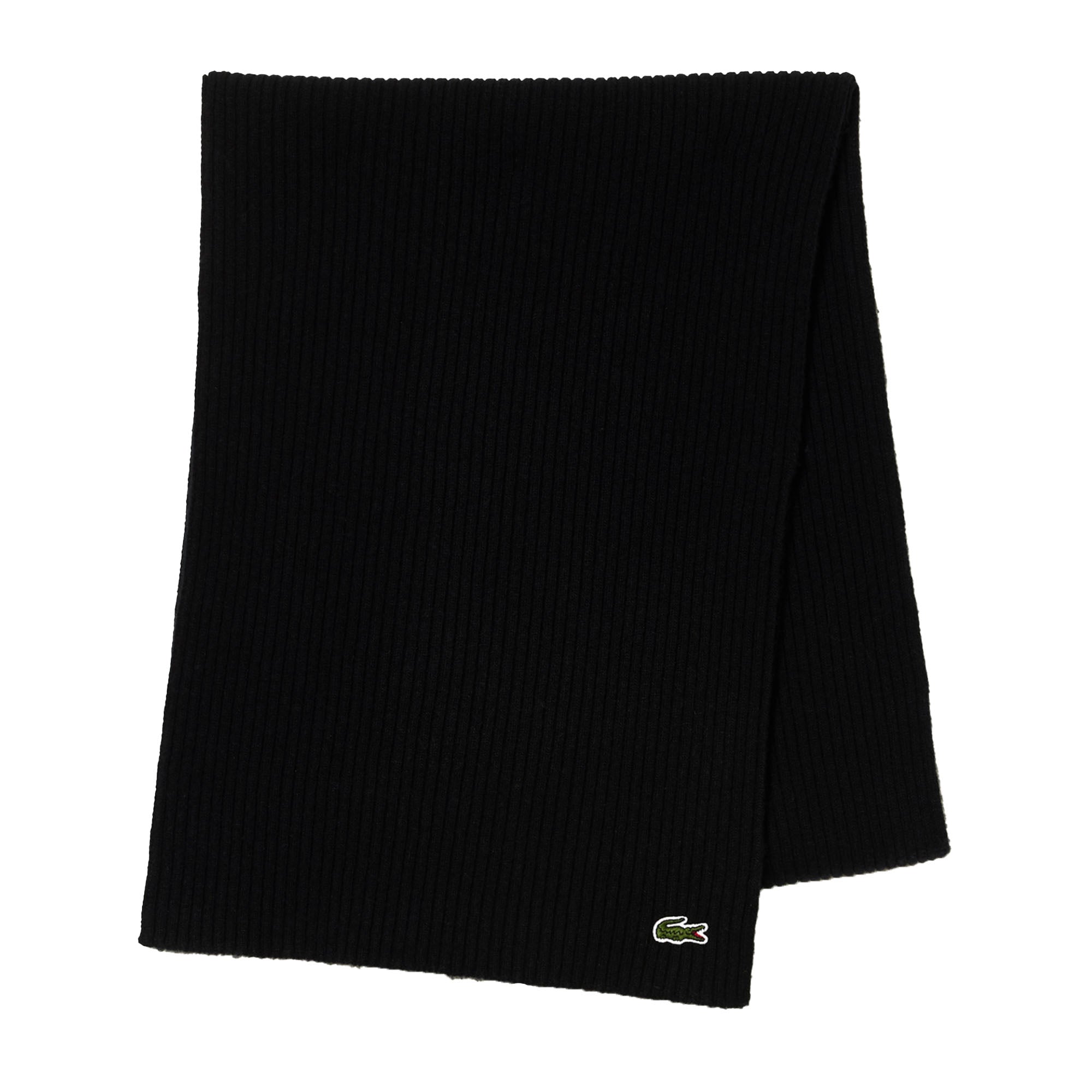 LACOSTE Unisex Schal -  Logo, Wolle, einfarbig