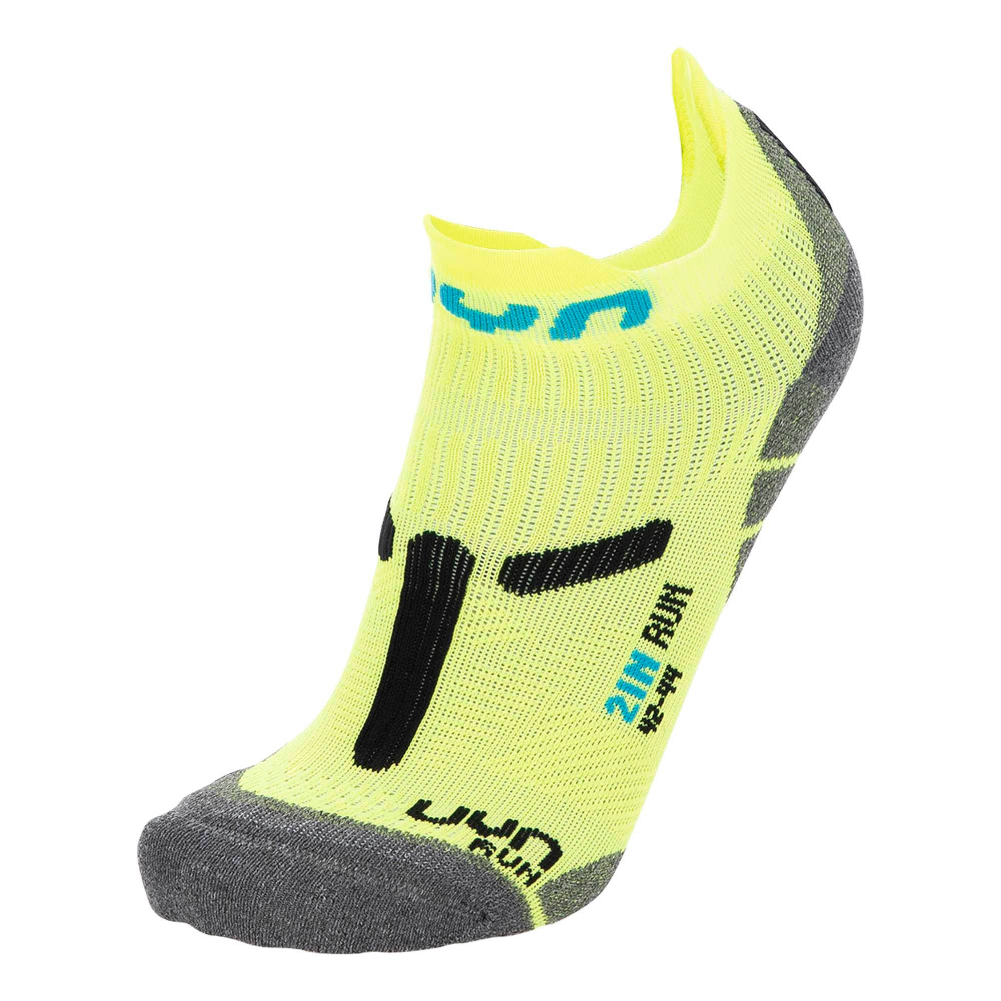 UYN Herren Running Sneaker Socken - 2IN Socks, Socken, Polyamide, Logo