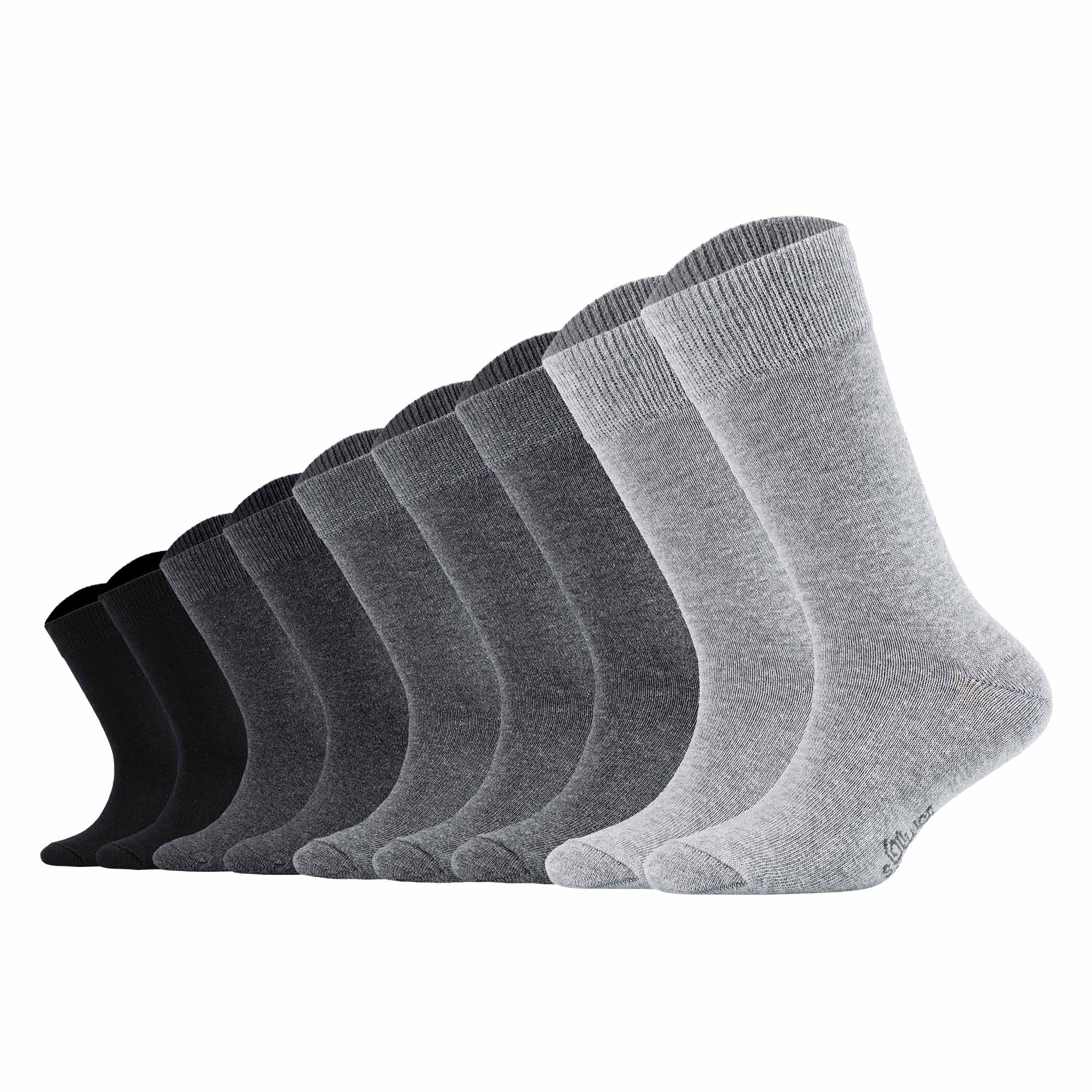 s.Oliver Kinder Socken, 9er Pack - Kurzsocken, einfarbig