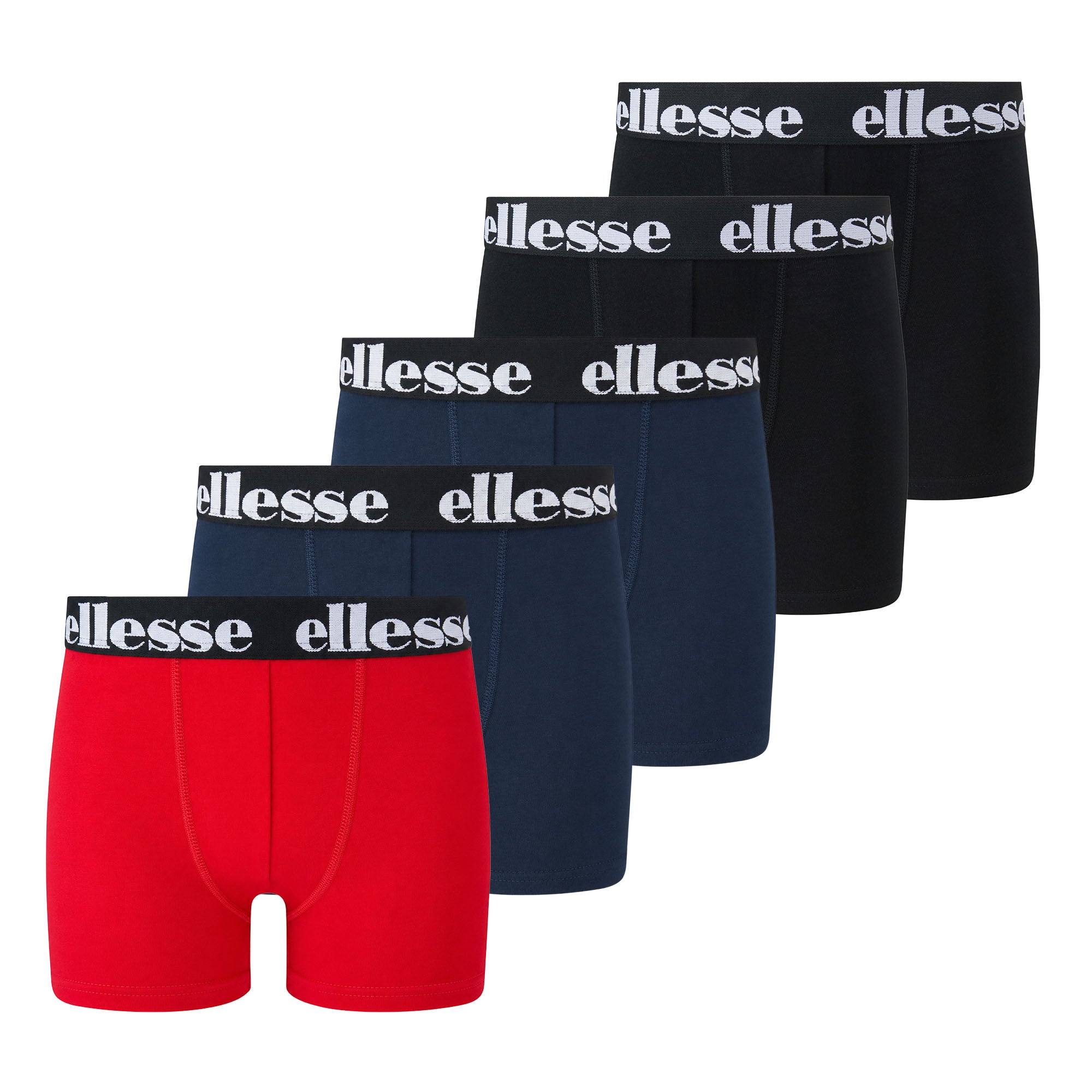 ellesse Boys Boxer Shorts, Pack of 5 – EMARIO, Fashion Trunk, plain