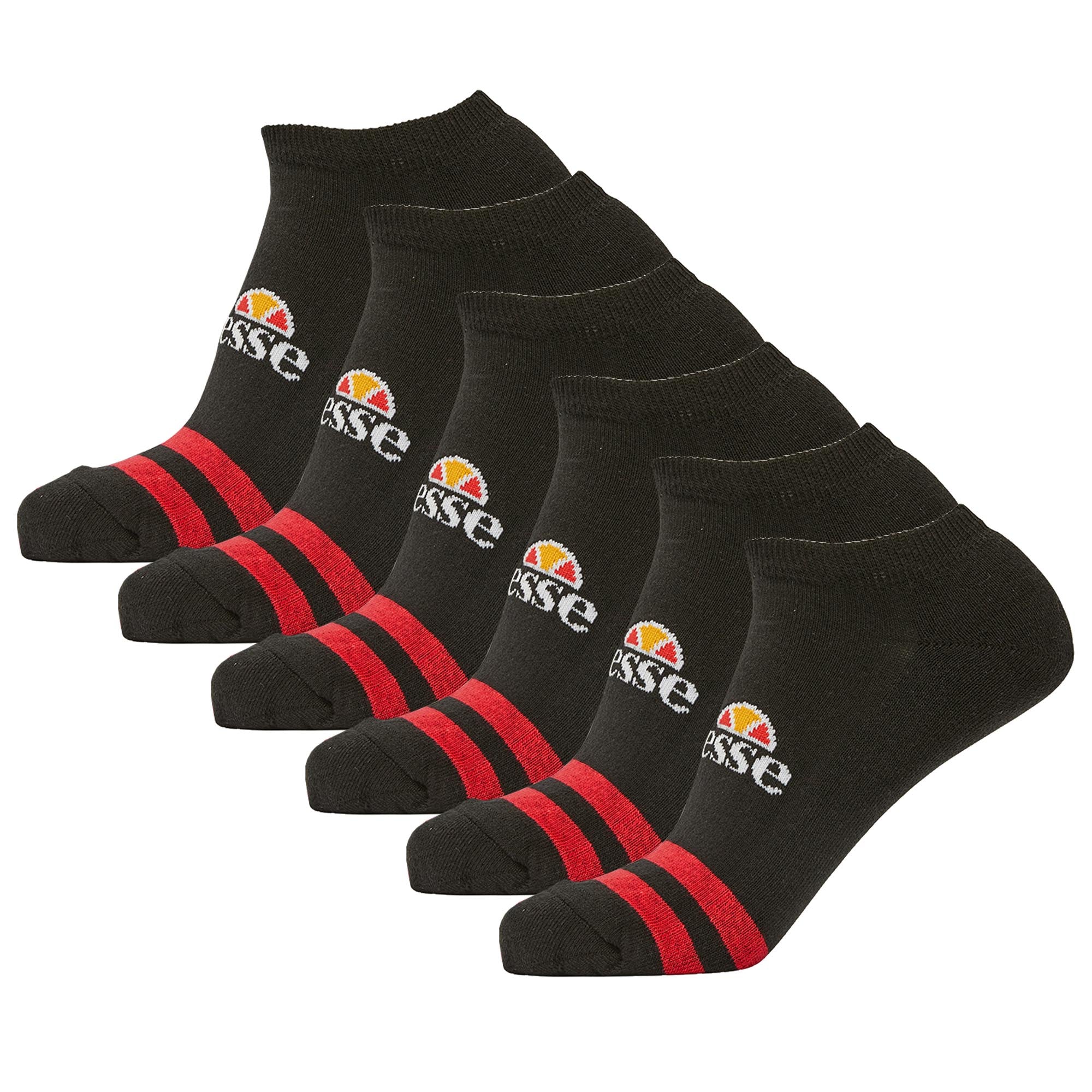 Ellesse Unisex Sneaker Socken MELNA, 6 Paar - Trainer Liner, Sport, Logo