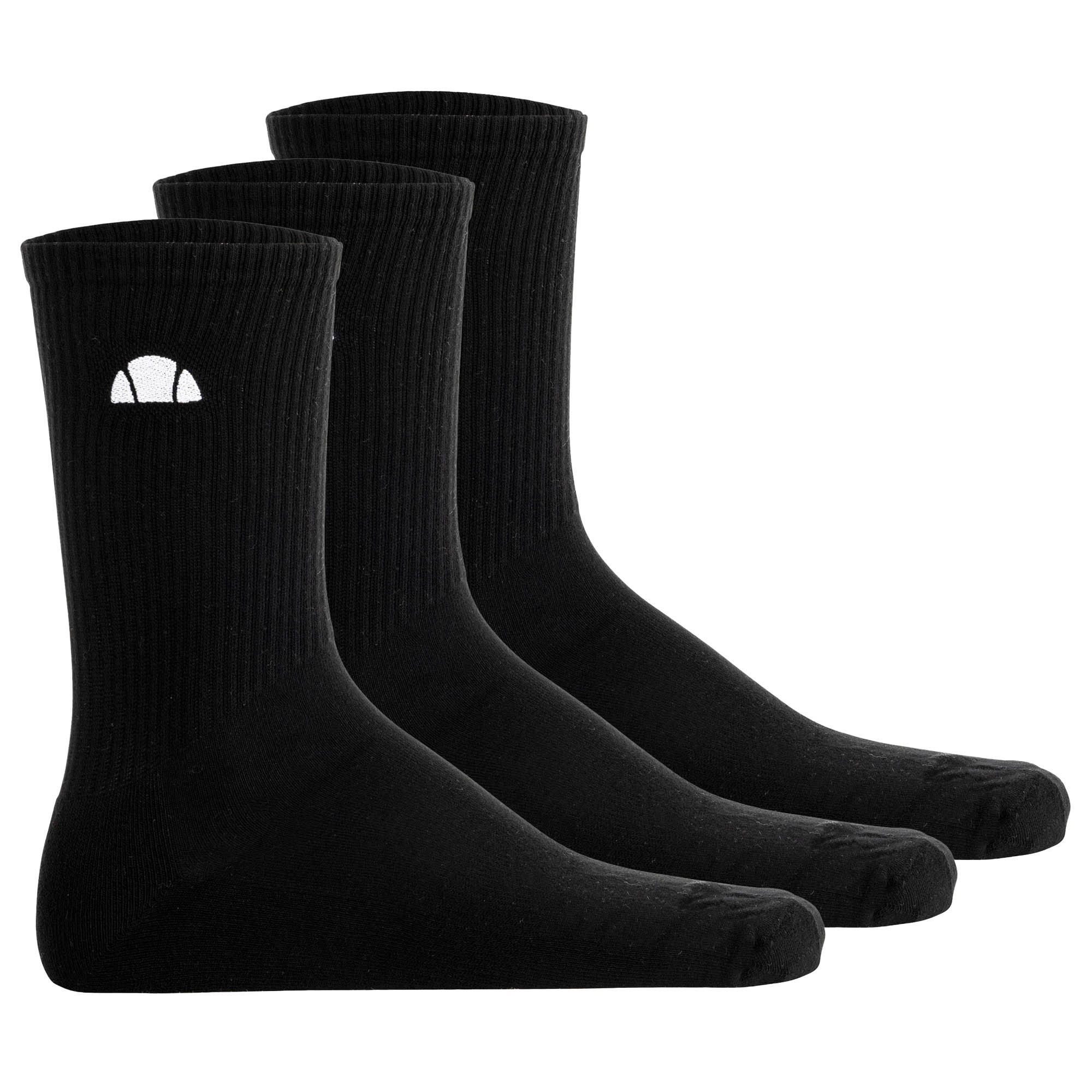 ellesse Unisex Socken, 3er Pack - ALACRE, Crew Socken, Logo, einfarbig