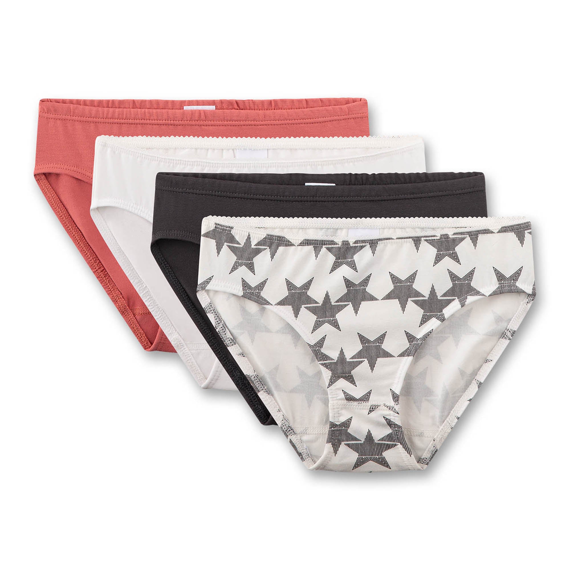 Sanetta Mädchen Rioslips 4er Pack - Teens, Slips, Single Jersey, Baumwollmischung