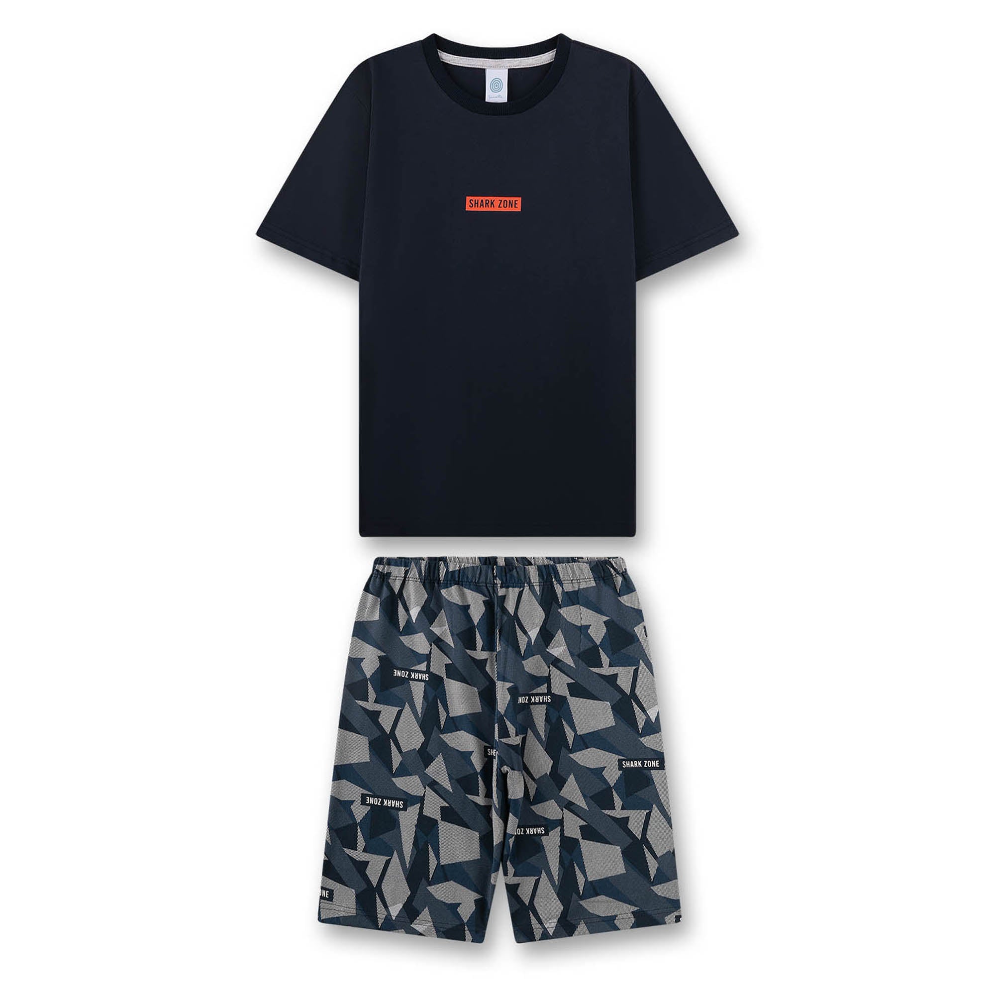 Sanetta Boys Pyjamas, short - teens, camouflage, pyjamas, single jersey, cotton